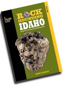 Photo shows the NEW Rockhounding Idaho, ISBN 978-1-889786-44-5 Outfit your mind with this Guide to 99 of the State's Best Rockhounding Sites - by Garret Romaine is a great new travel/field guide for Idaho rockhounds - Now Available!  To ensure availibility of this item, order as early as possible. Click here to learn more about the largest selection of Regional Books and Maps for Idaho from FACETS book shelf!