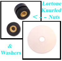 Spare Knurled Nuts & Washers For Lortone Tumbler Barrels. In Stock - Order NOW!